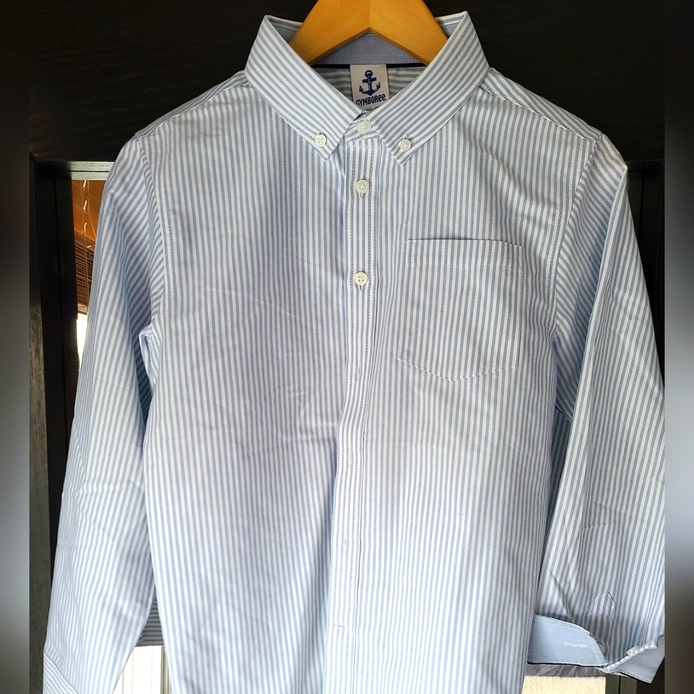 Boys Gymboree dress striped dress shirt NWT